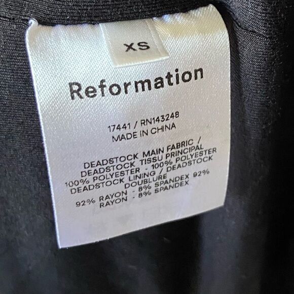 NWT Reformation Holiday Jazzy Mini Gold Dress Size XS - Picture 9 of 10